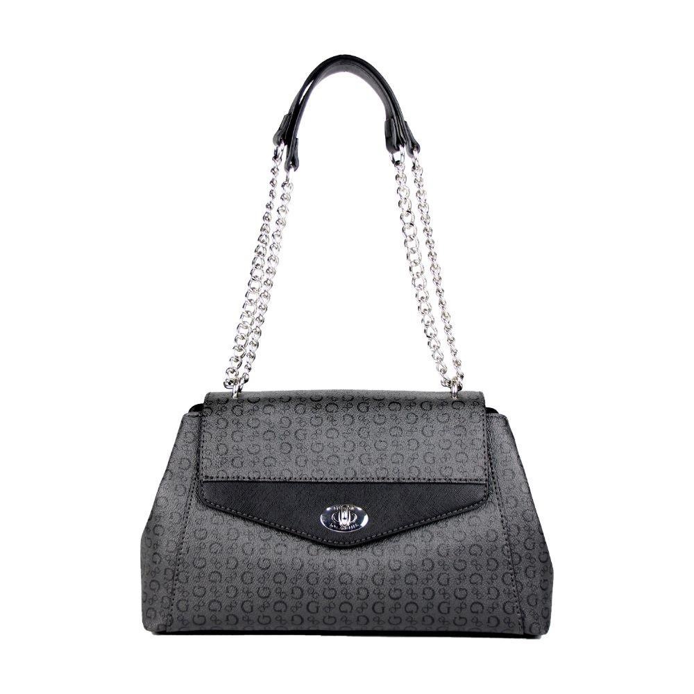 NWT Guess Los Angeles Charcoal Satchel Handbag